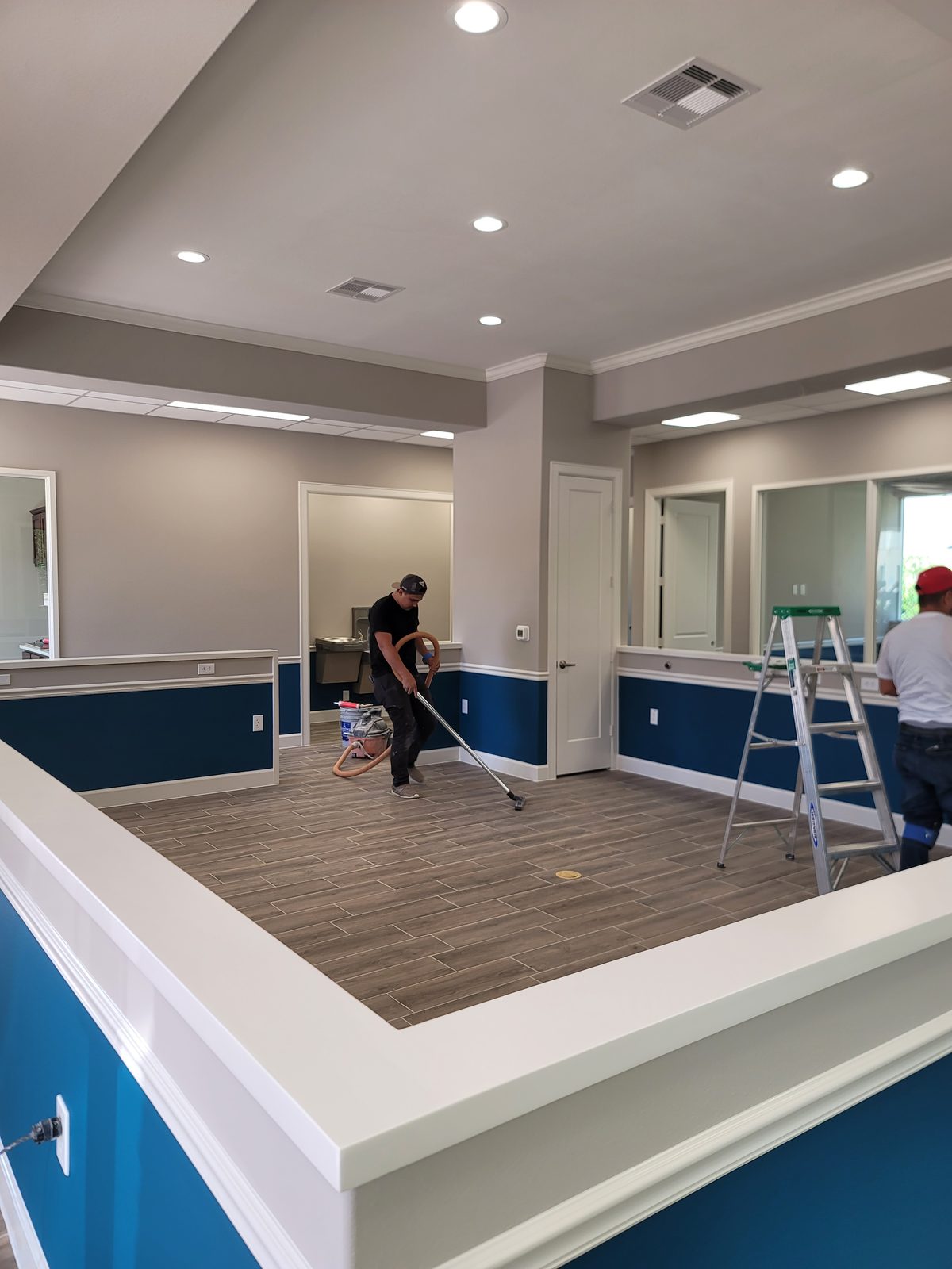 Completed commercial interior painted by Off The Wall